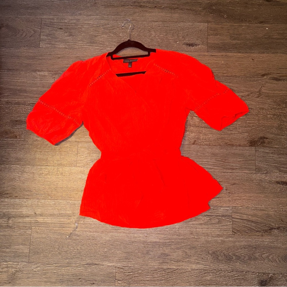 Lane Bryant size 14 belted tunic Blouse